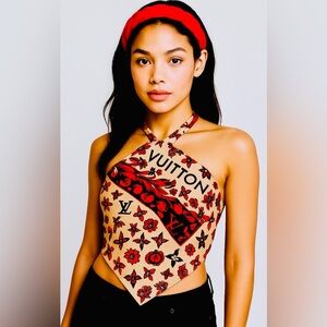 Bold Red Braided Headband | Statement Hair Accessory NWOT